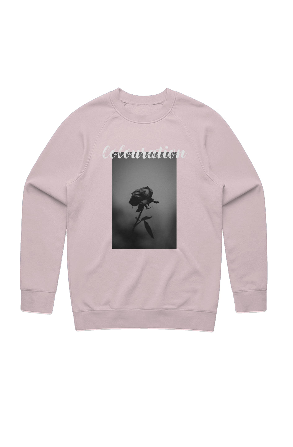 Colouration Black white Rose Sweatshirt