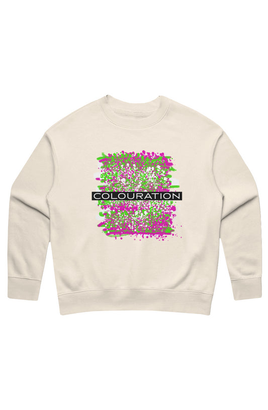 Colouration Watercolor Acrylic Oil Women's Relaxed Sweatshirt