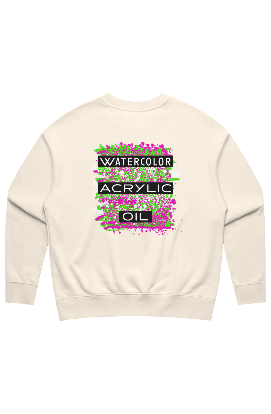 Colouration Watercolor Acrylic Oil Women's Relaxed Sweatshirt