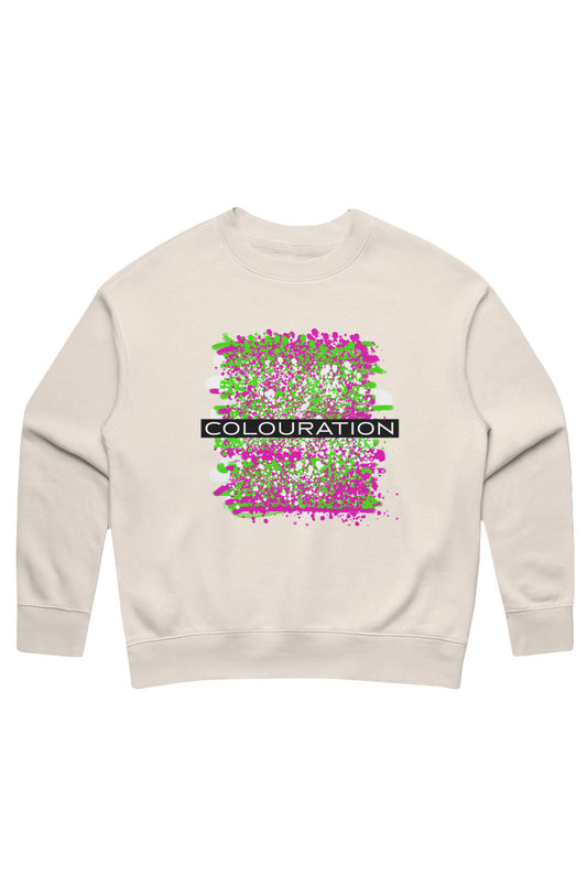 Colouration Watercolor Acrylic Oil Women's Relaxed Sweatshirt