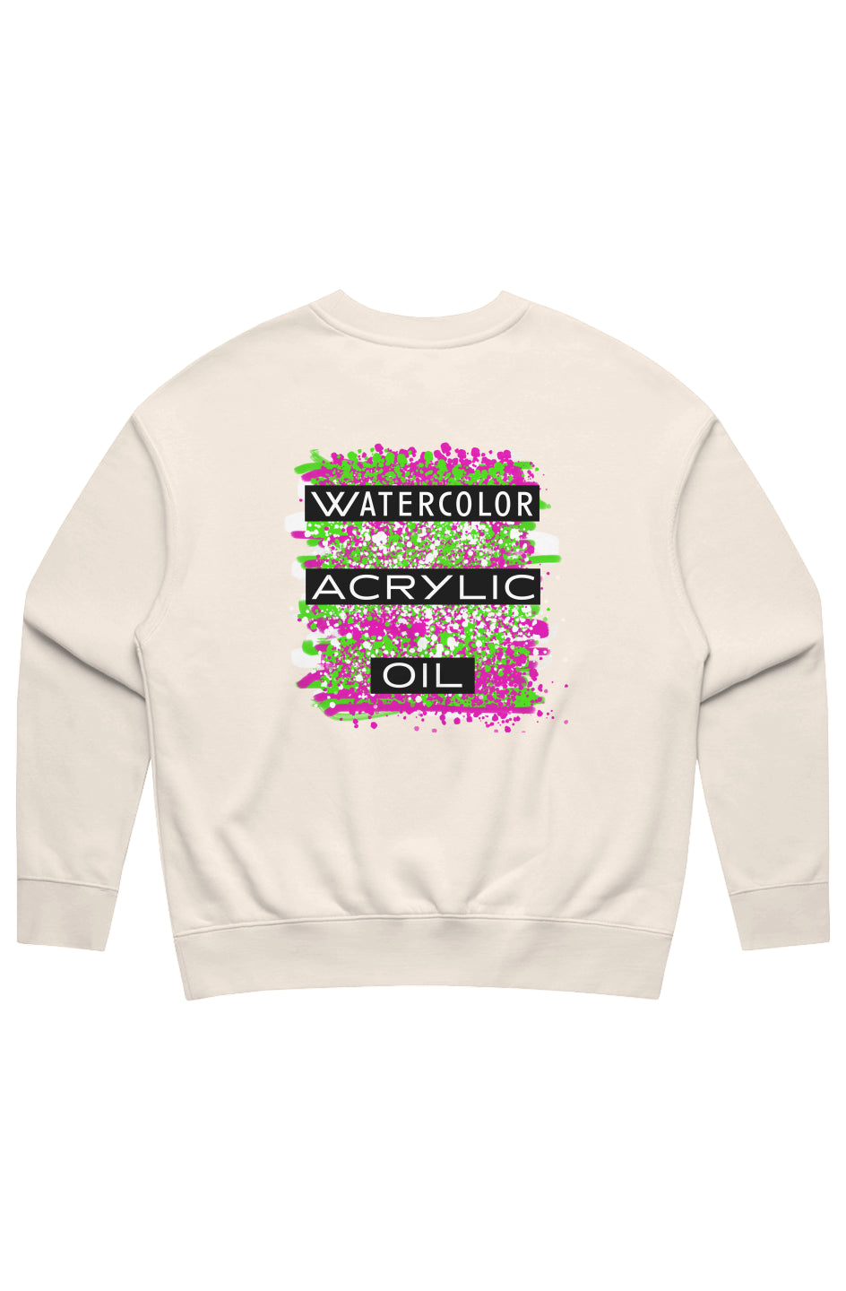 Colouration Watercolor Acrylic Oil Women's Relaxed Sweatshirt