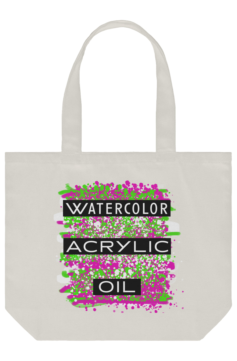 Colouration Watercolor Acrylic Oil Shoulder Tote